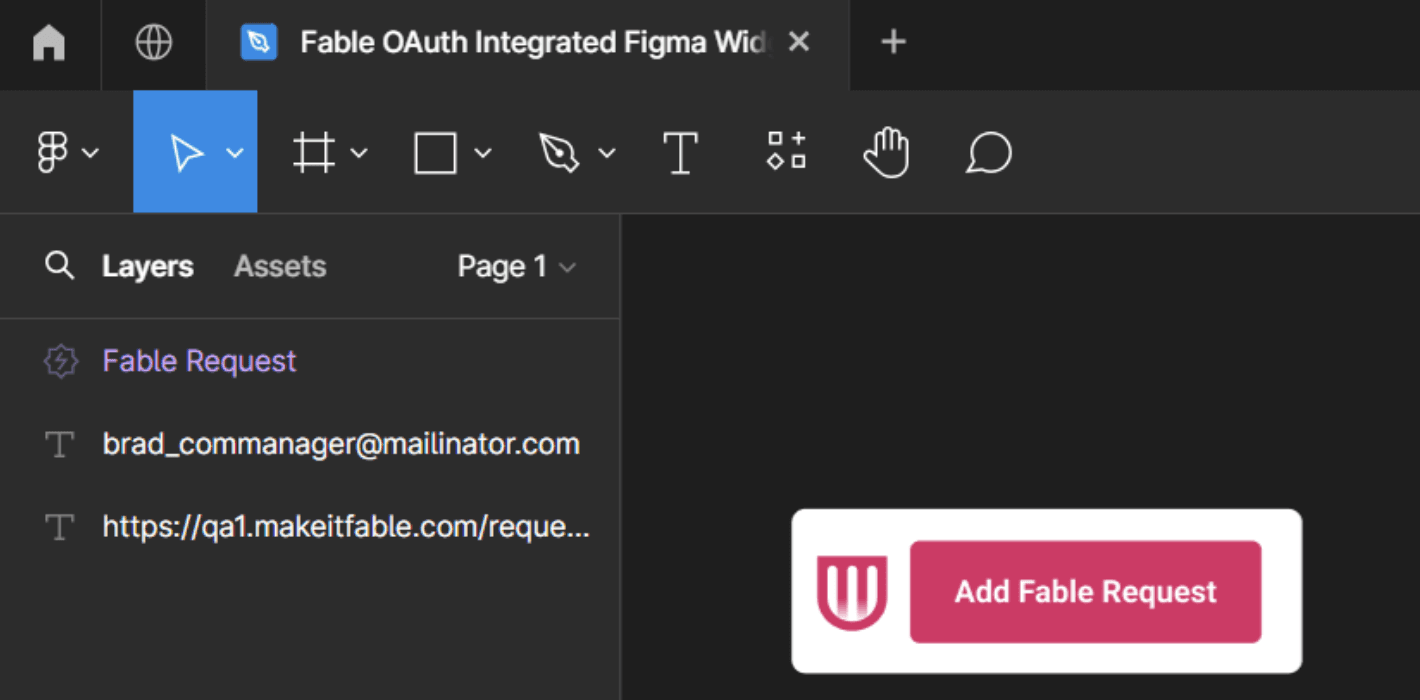 Fable OAuth Integrated Figma Widget